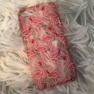 Cute pink flamingo iPhone 6s phone case